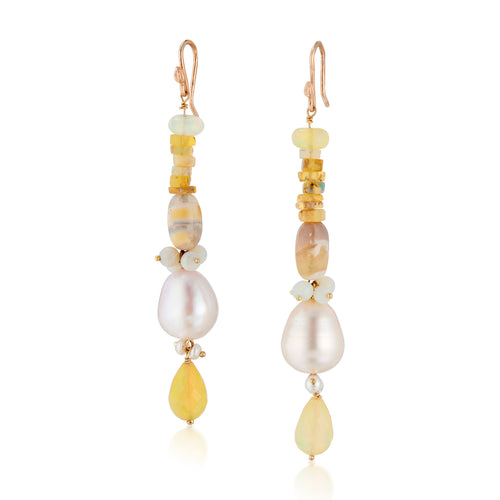 Opal Dangle Earrings