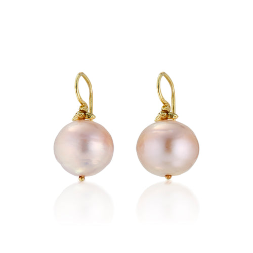 Pink Freshwater 18k Triple Seed