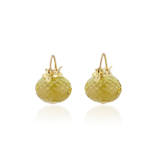 Faceted Rondel Oro Verde 18k Flyer