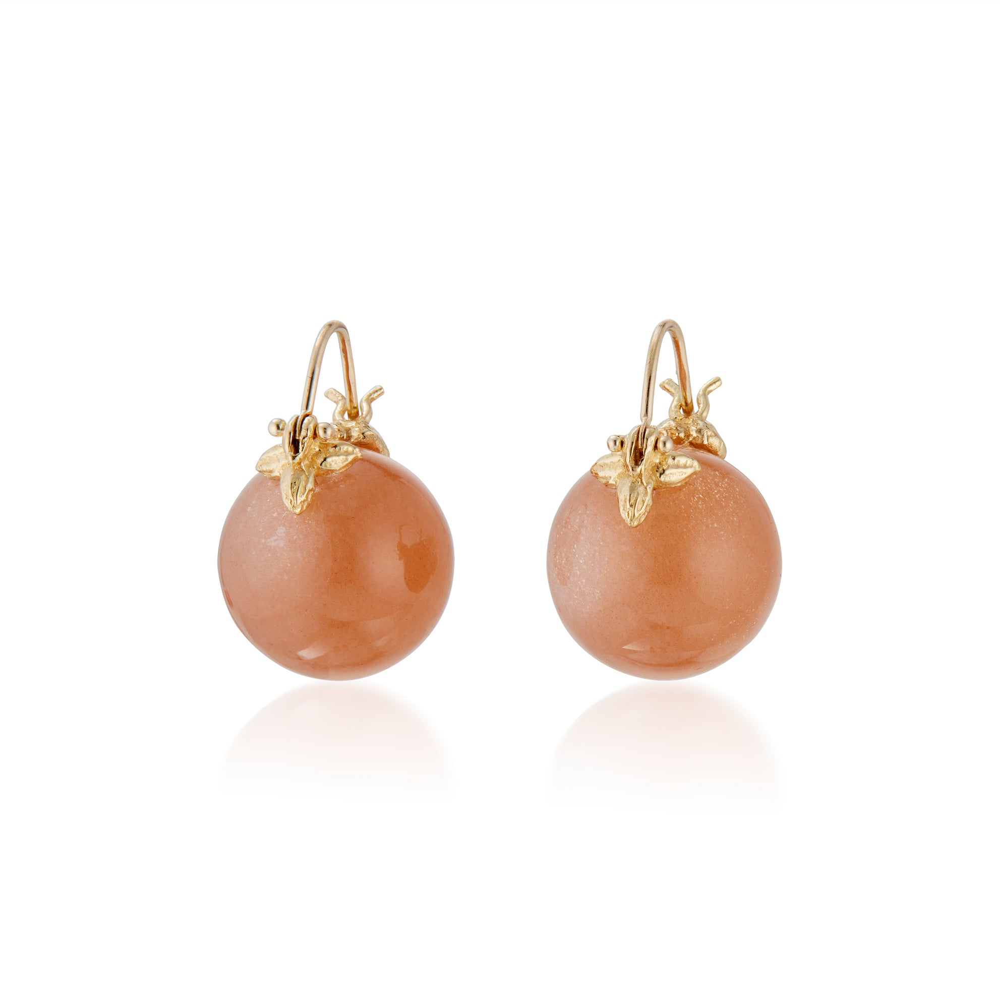 Peach Moonstone 18k Flyer