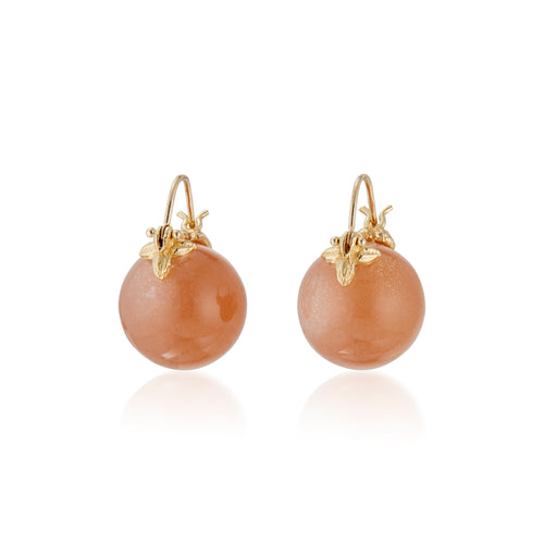 Peach Moonstone 18k Flyer