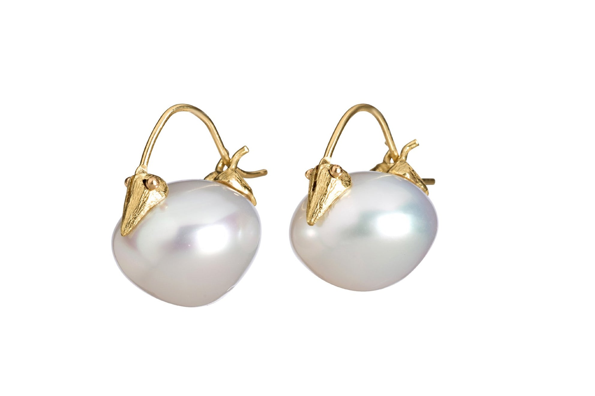 South Sea 18k Beak Flyer Earring