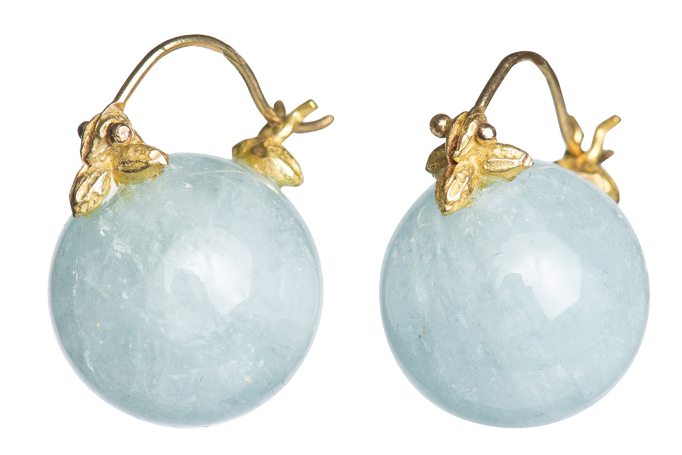Aquamarine Flyer Earrings