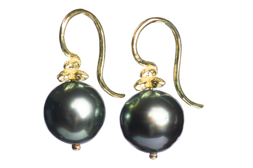 Tahitian Triple Seed Pearl Earrings