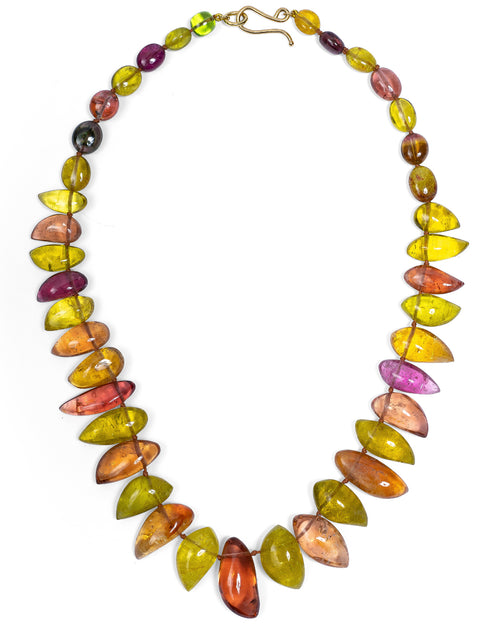 Tourmaline Paisley Necklace