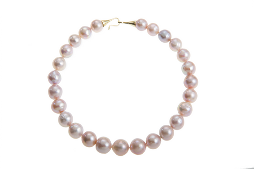 Pink Freshwater Pearl & signature Cone Hk-n-eye Clasp