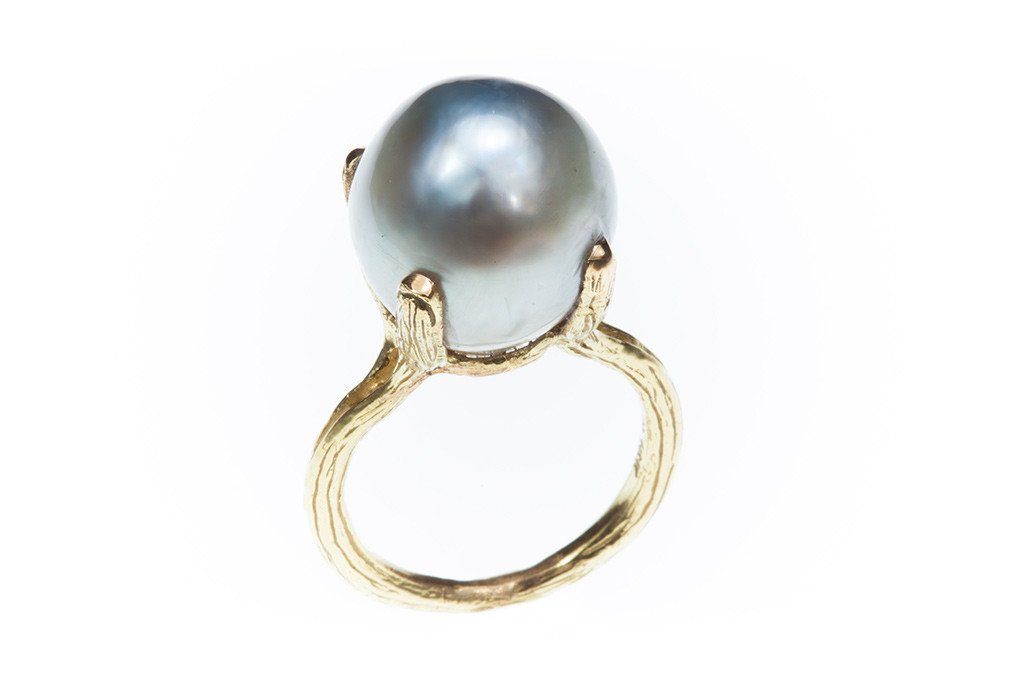 Gumball Pearl Claw Ring