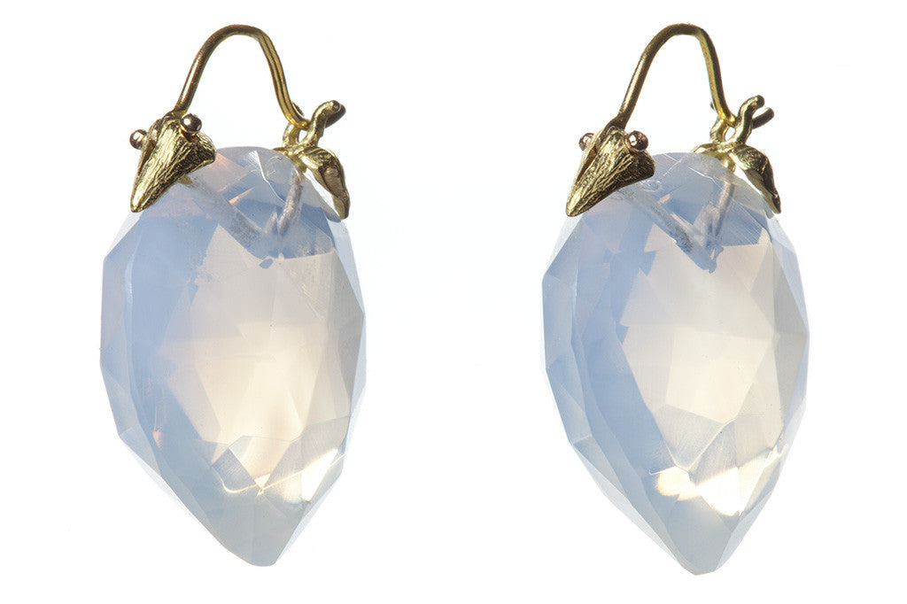 Faceted Puffy Ethiopian Opal Teardrops Beak Flyers