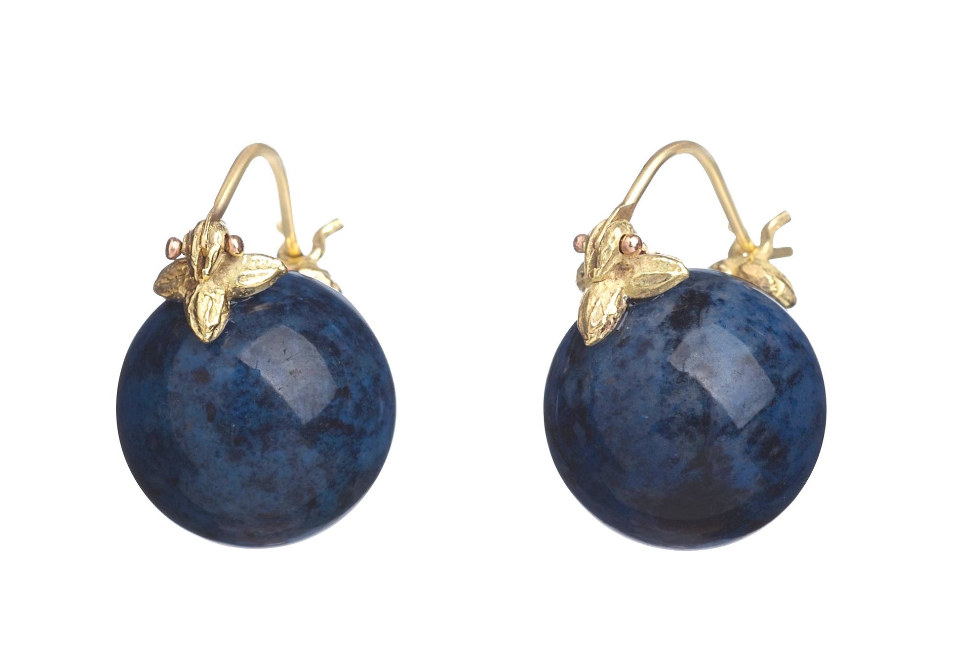 Smooth Dumortierite Flyer Earrings
