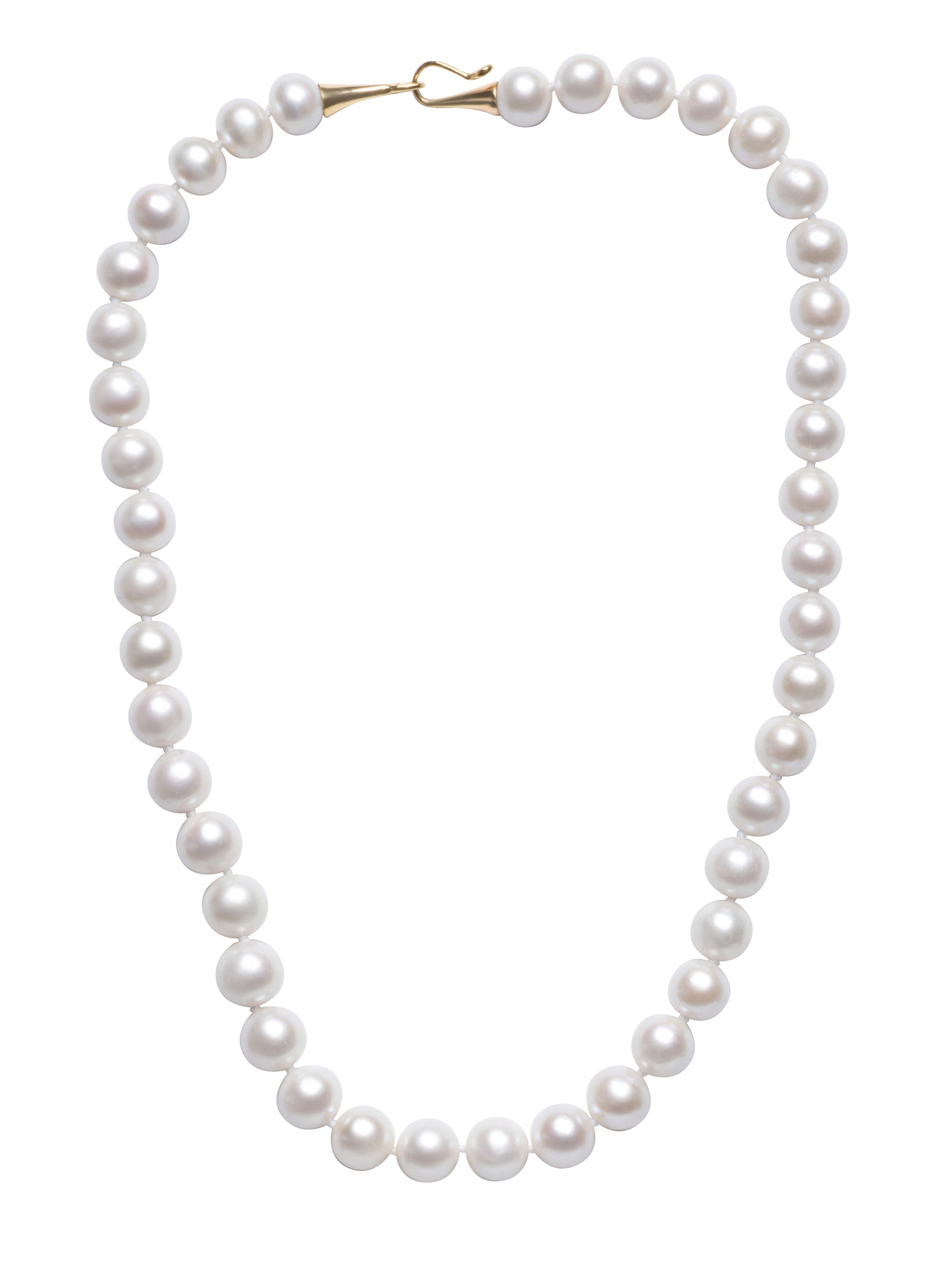 Round White Freshwater Pearl Necklace
