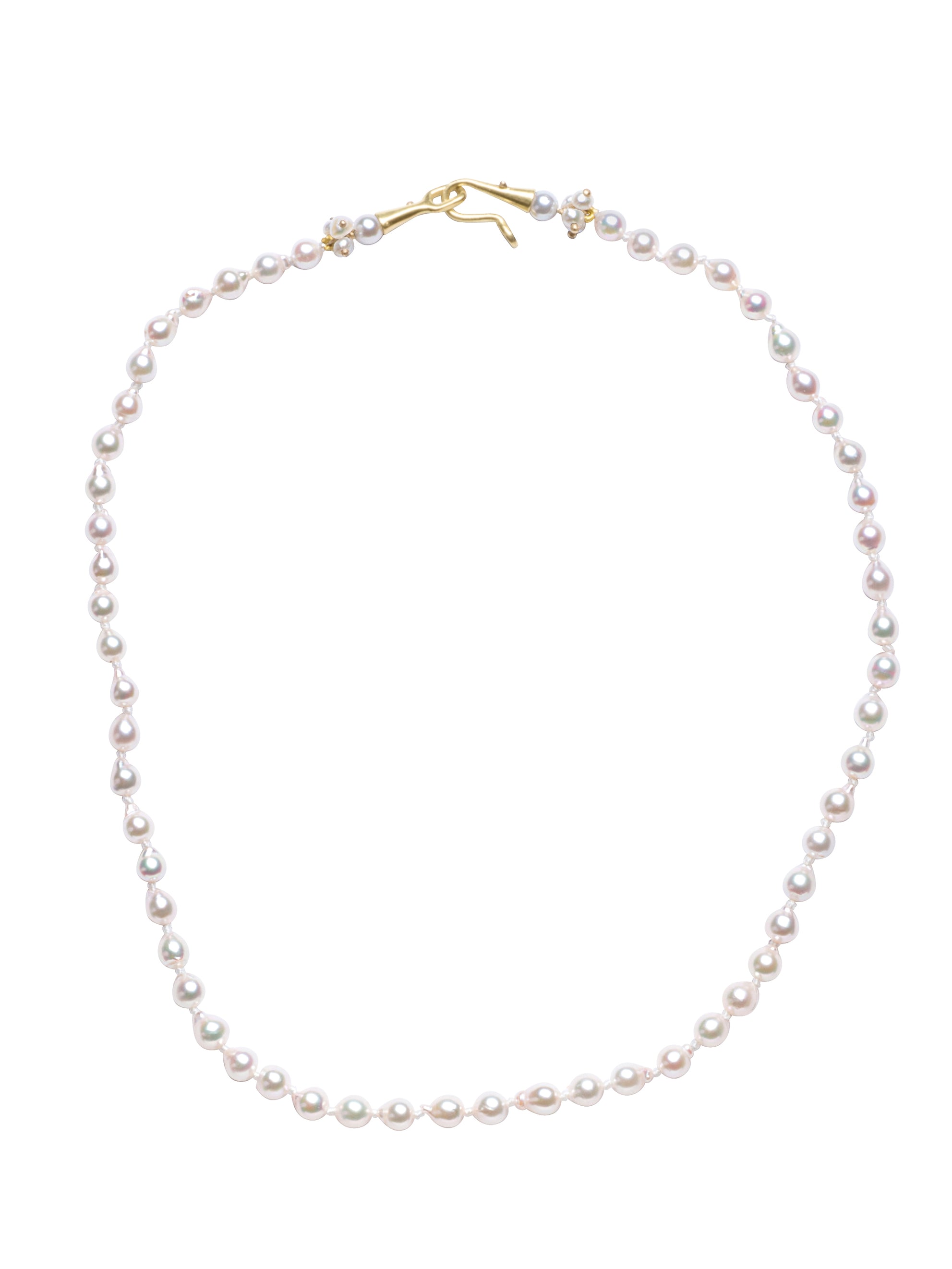 Japanese Baby Baroque White Pearls Necklace
