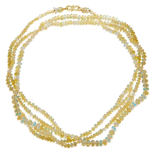 Etheopian Opal Rope 18k "s" Claps