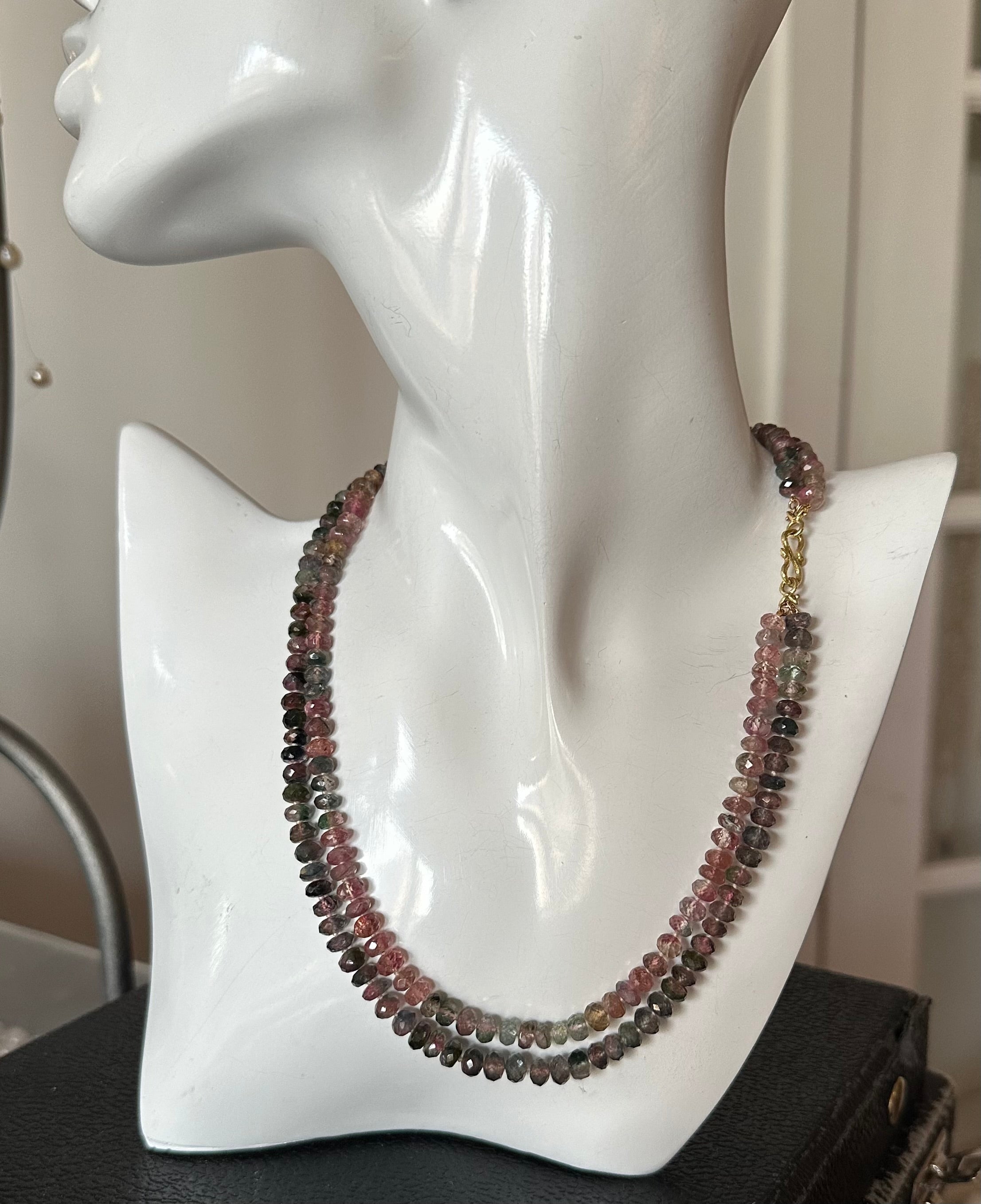 Tourmaline Double Strand Necklace