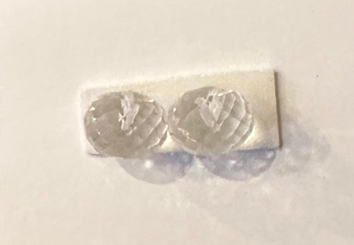 Baby Faceted Clear Quartz 18k Flyer