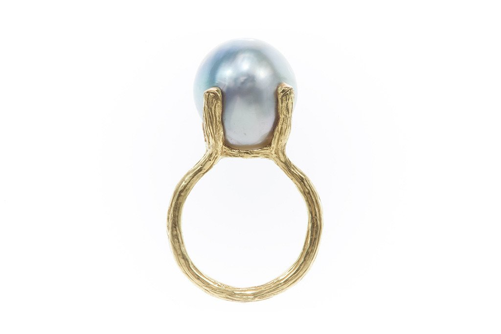 Gumball Pearl Claw Ring