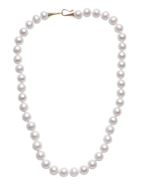 Round White Freshwater Pearl Necklace