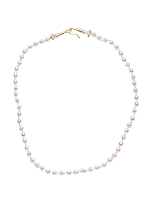 Japanese Baby Baroque White Pearls Necklace