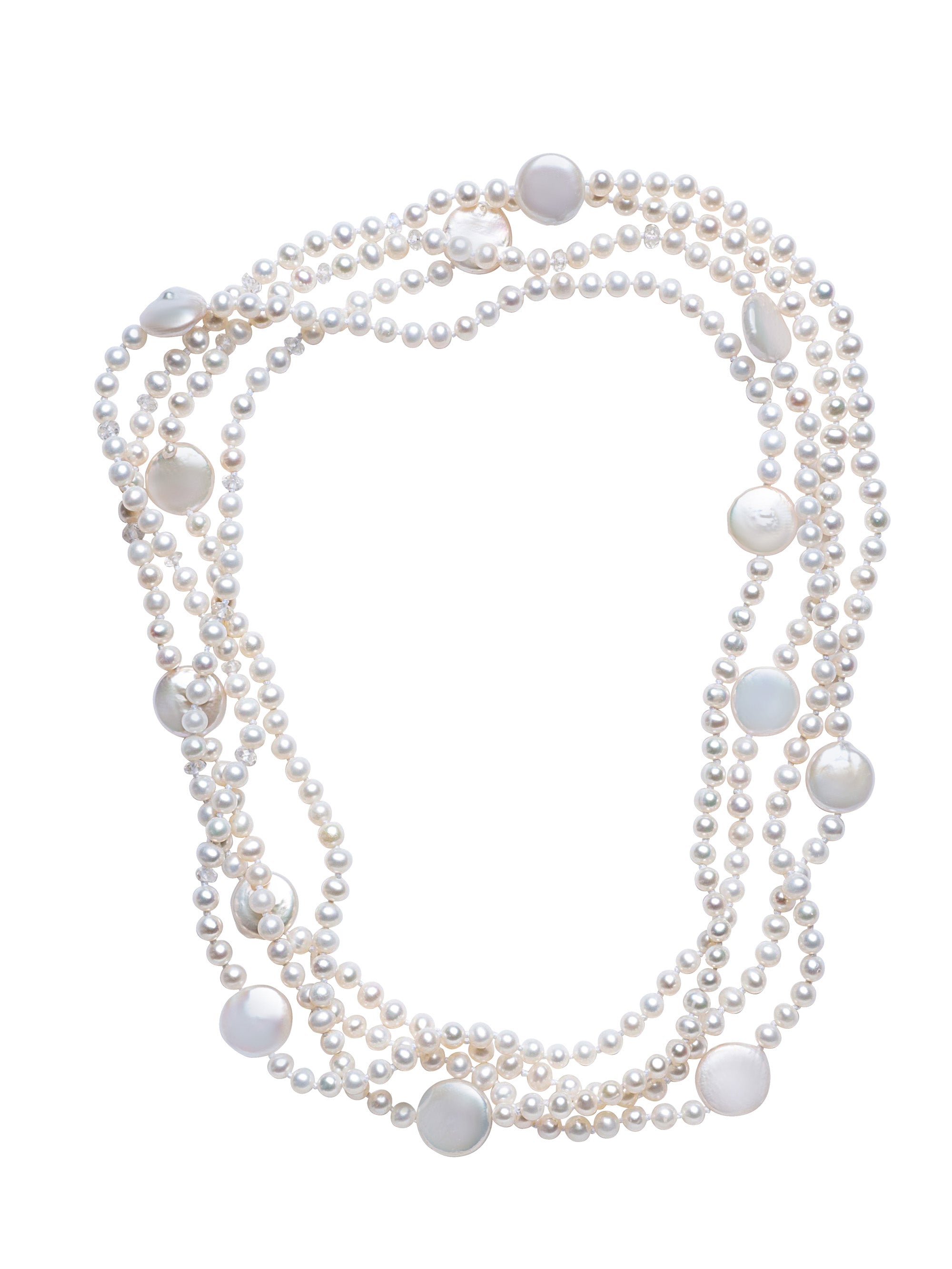 TATIANA☆Rustic Fresh Water Pearl necklace ネックレス Tatiana Smoky Quartz Freshwater Pearl Necklace – SKYE